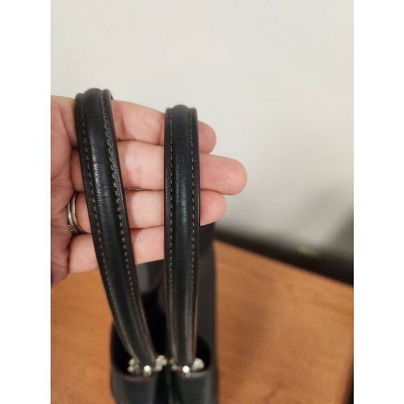 Coach Legacy Jacquard Lexy Black Canvas 3 Compartments Shoulder Bag - Picture 10 of 10